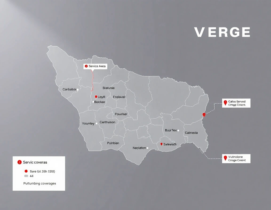 Plumbing Service Areas Map